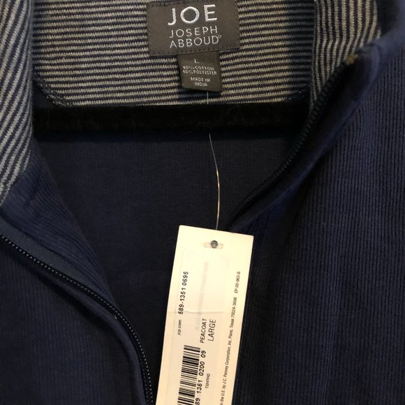 Blue Zip Up Sweater - Picture 2 of 3